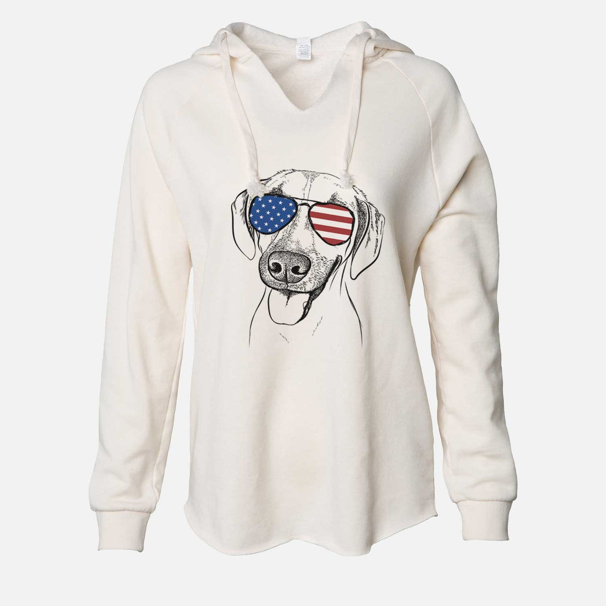 USA Malia the American Foxhound Mix - Cali Wave Hooded Sweatshirt
