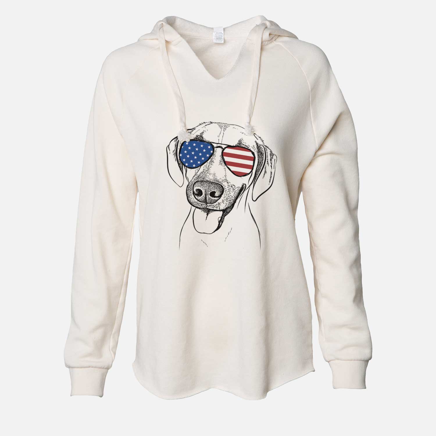 USA Malia the American Foxhound Mix - Cali Wave Hooded Sweatshirt