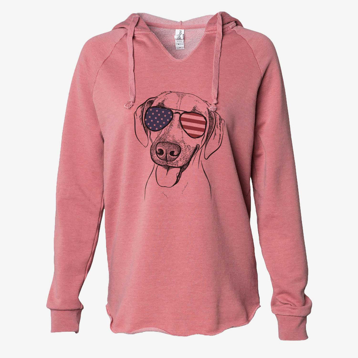 USA Malia the American Foxhound Mix - Cali Wave Hooded Sweatshirt