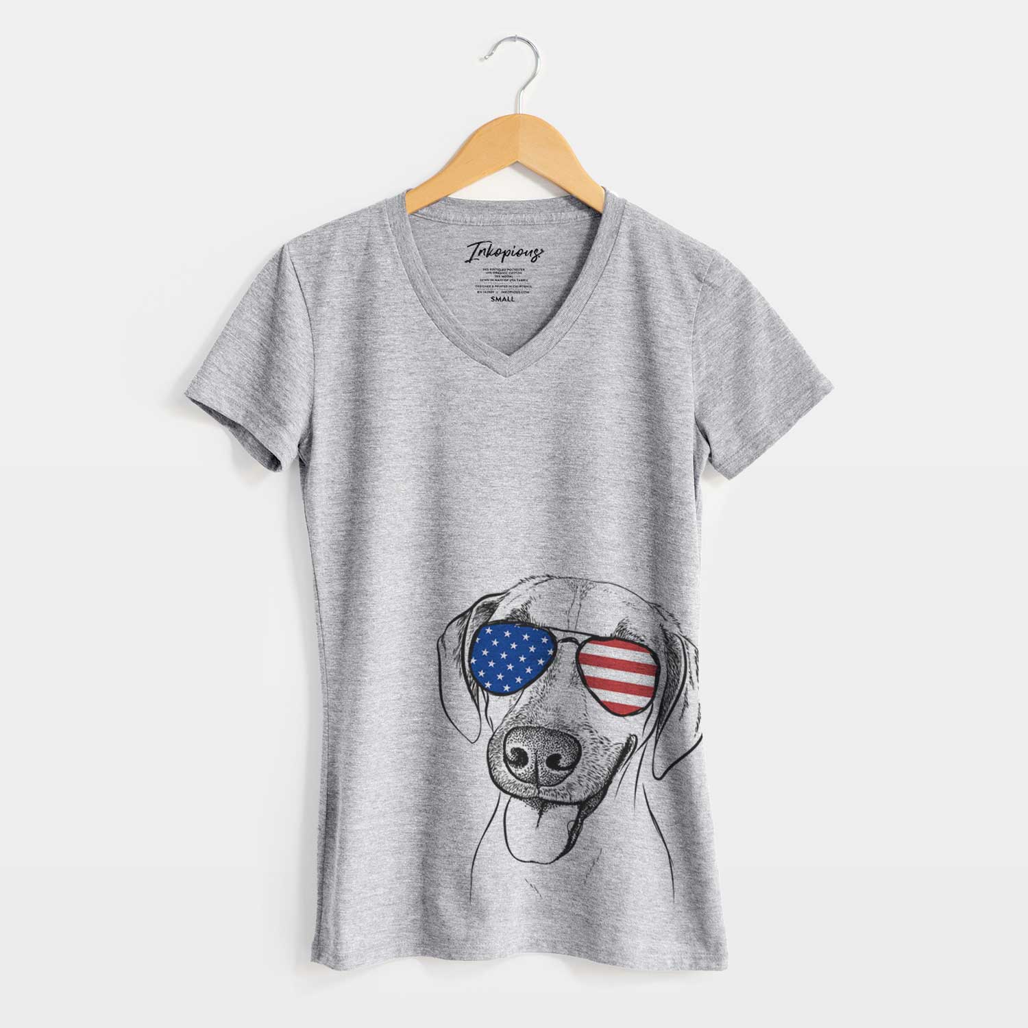 USA Malia the American Foxhound Mix - Women's Perfect V-neck Shirt