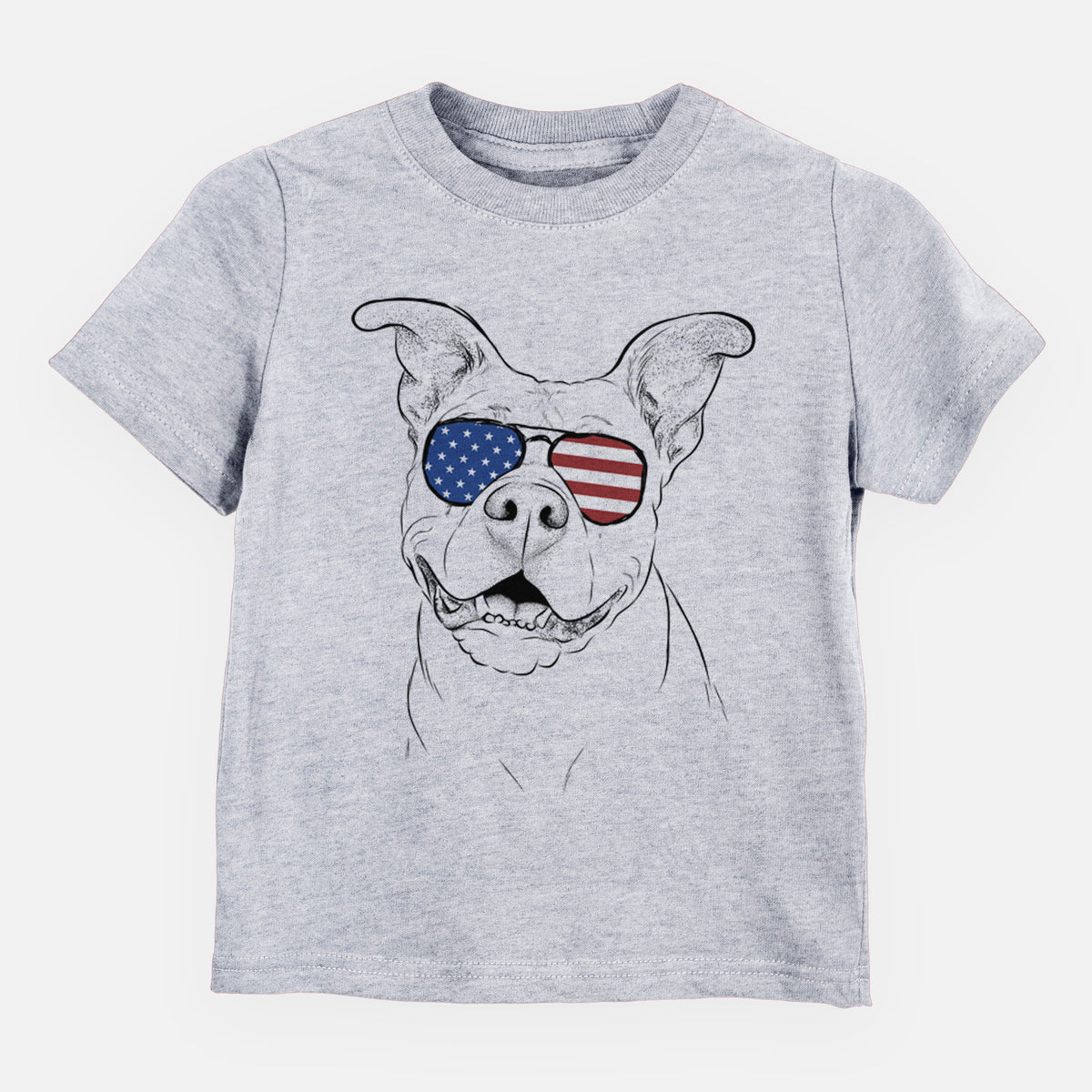 USA Malibu the Staffordshire Terrier/Pitbull Mix - Kids/Youth/Toddler Shirt