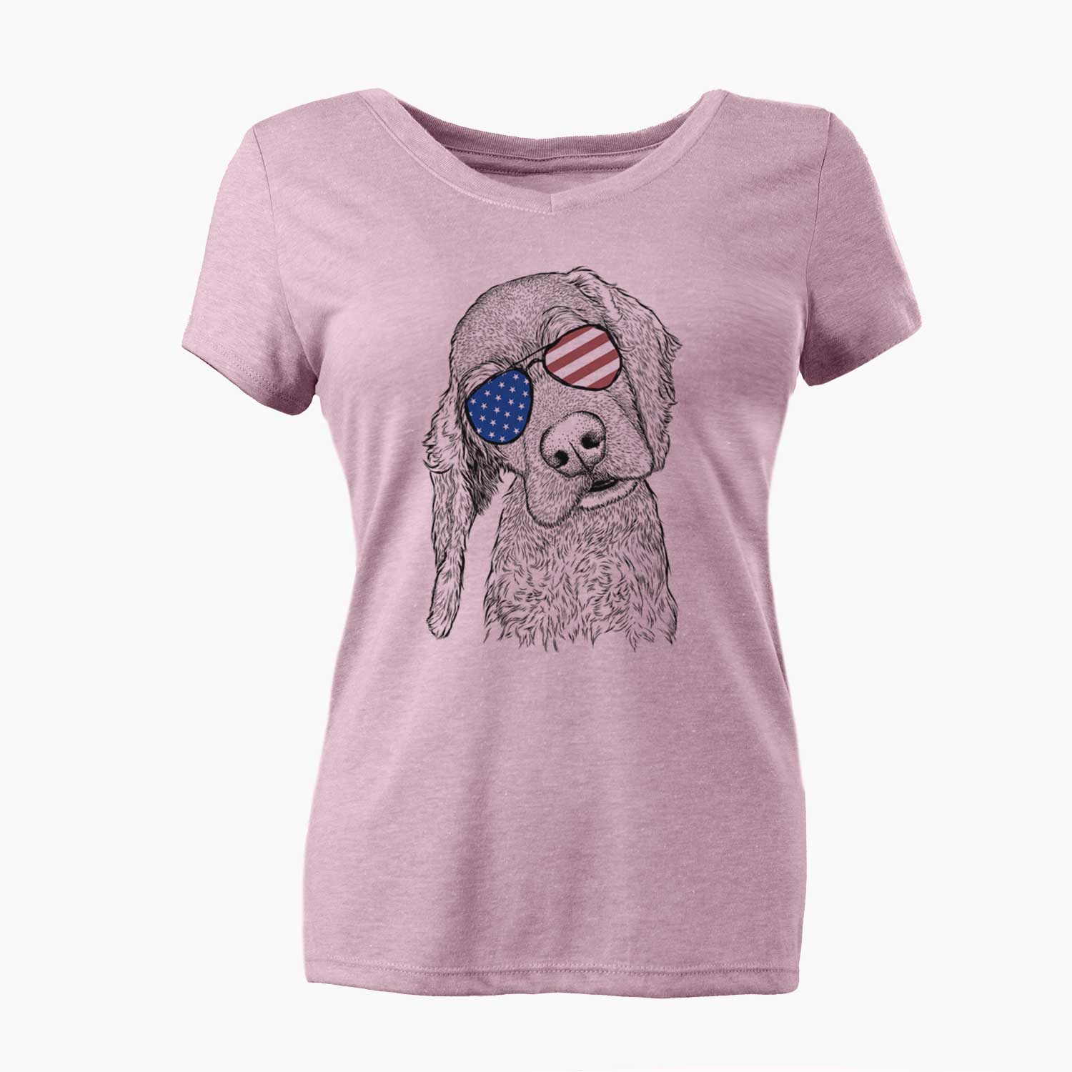 USA Mambo #5 the Cocker Spaniel - Women's Perfect V-neck Shirt