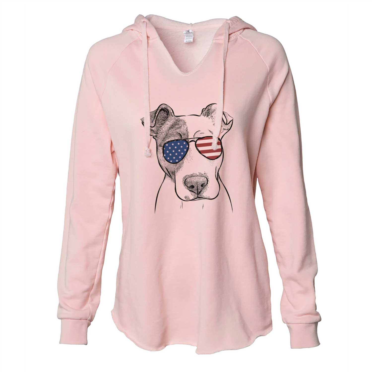 USA Manchi the Pitbull Mix - Cali Wave Hooded Sweatshirt