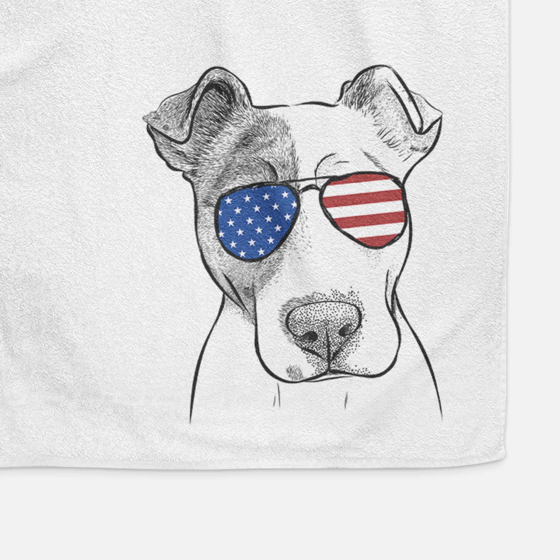 Manchi the Pitbull Mix Decorative Hand Towel