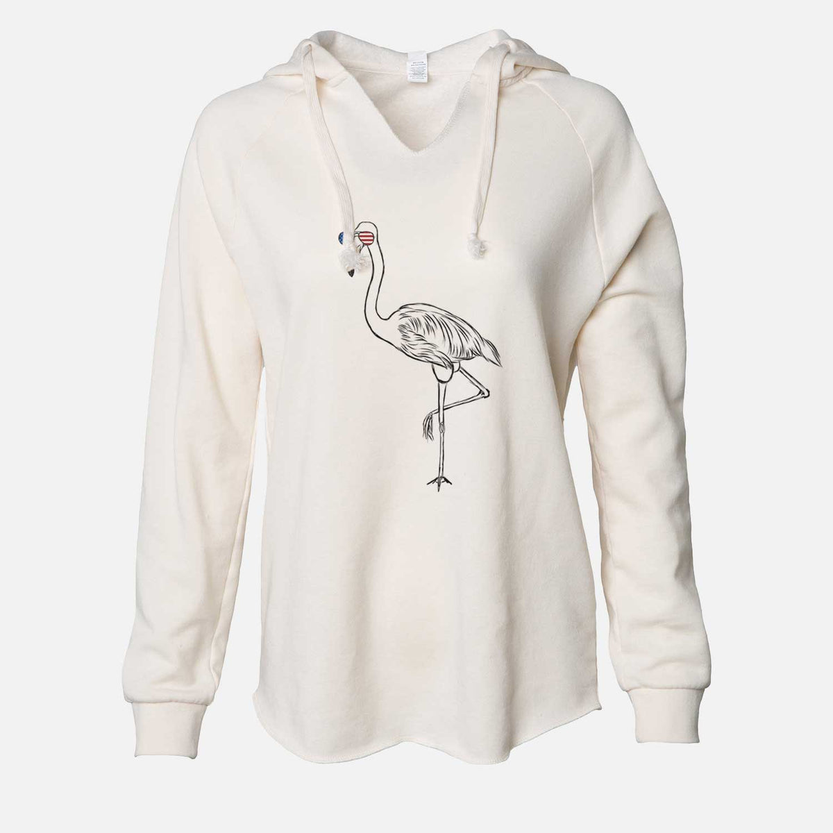 USA Mango the Flamingo - Cali Wave Hooded Sweatshirt