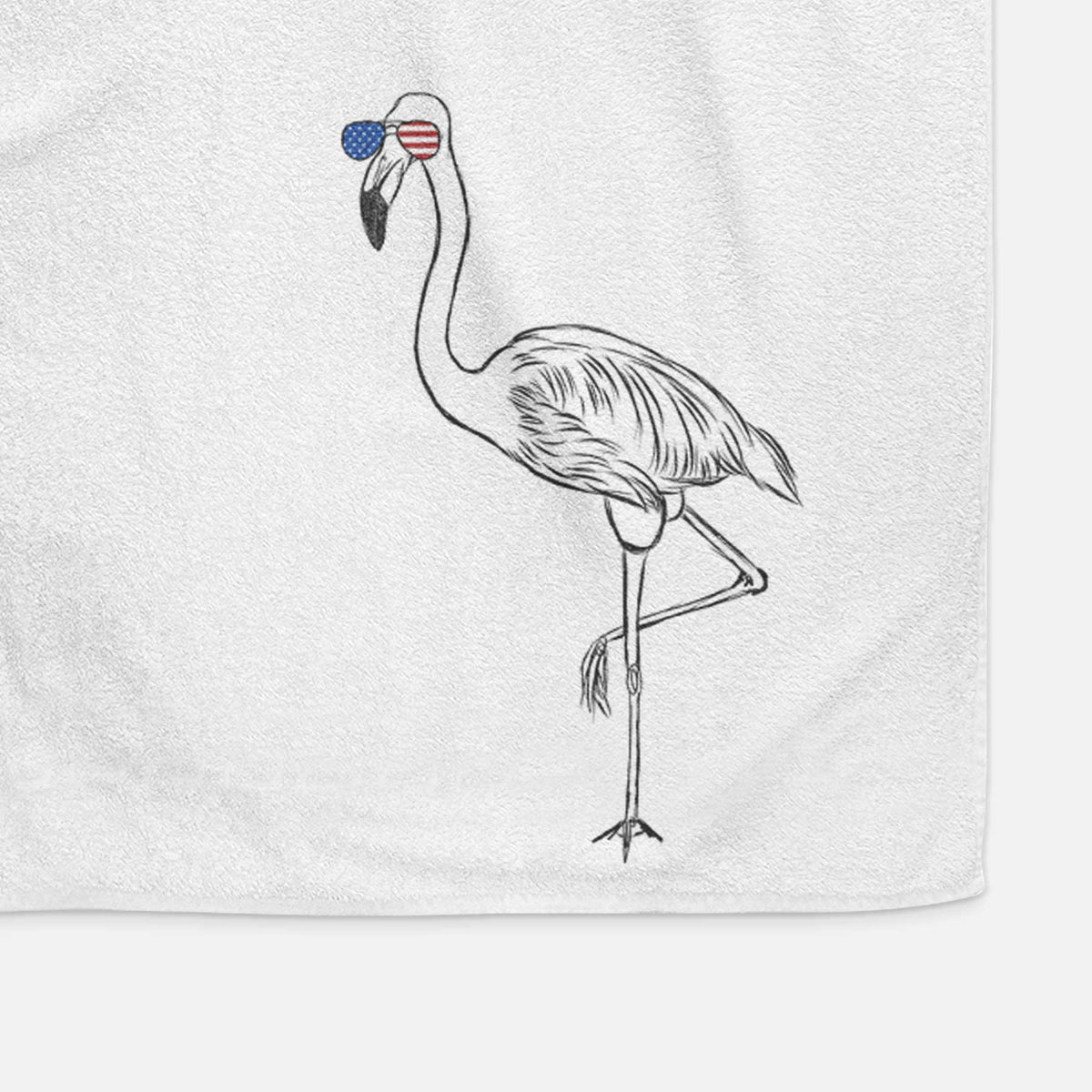 Mango the Flamingo Decorative Hand Towel
