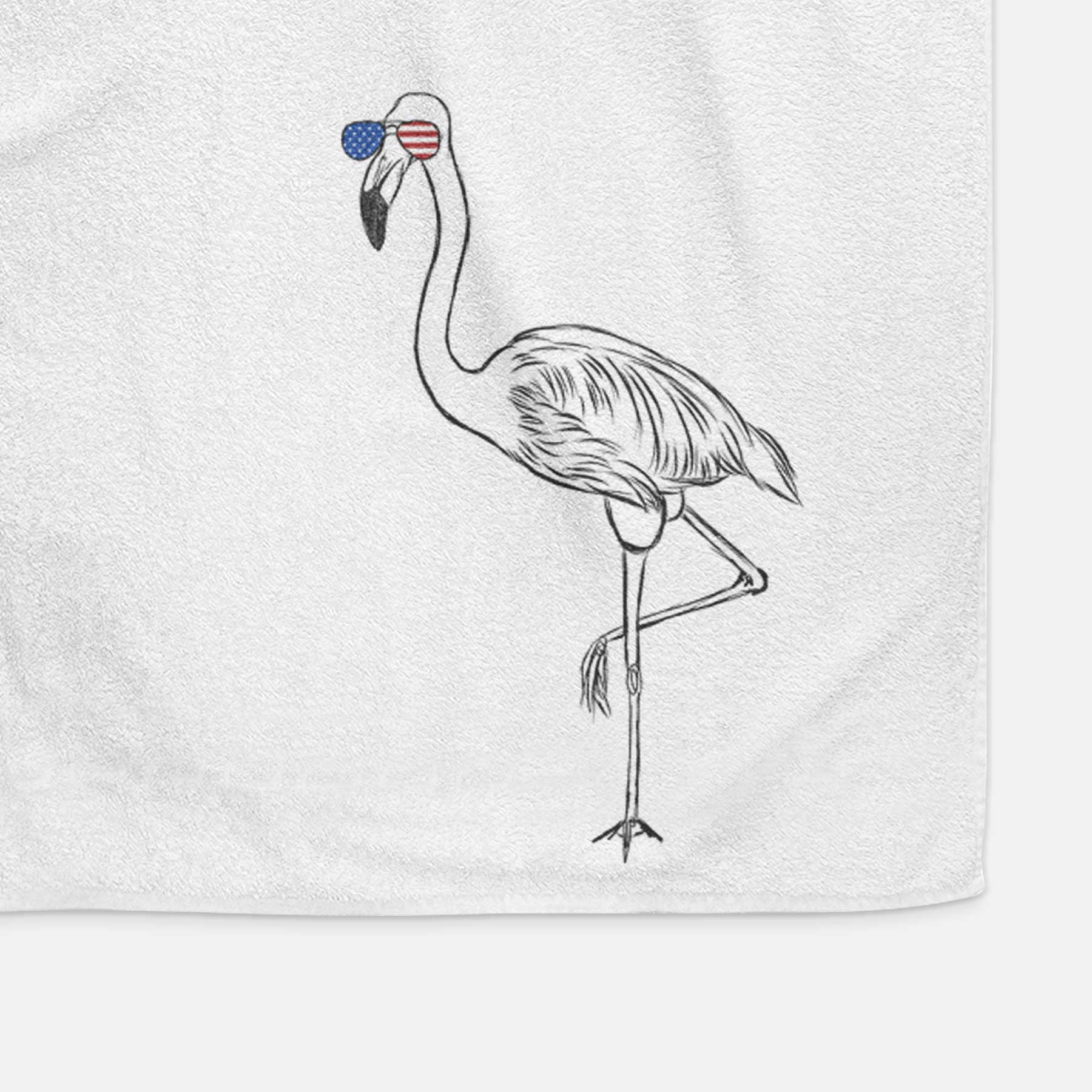 Mango the Flamingo Decorative Hand Towel