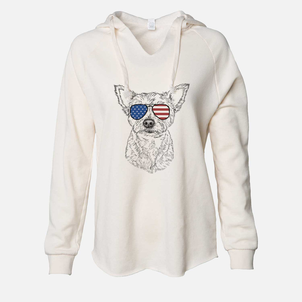 USA Mango the Yorker Cairn Terrier Mix - Cali Wave Hooded Sweatshirt