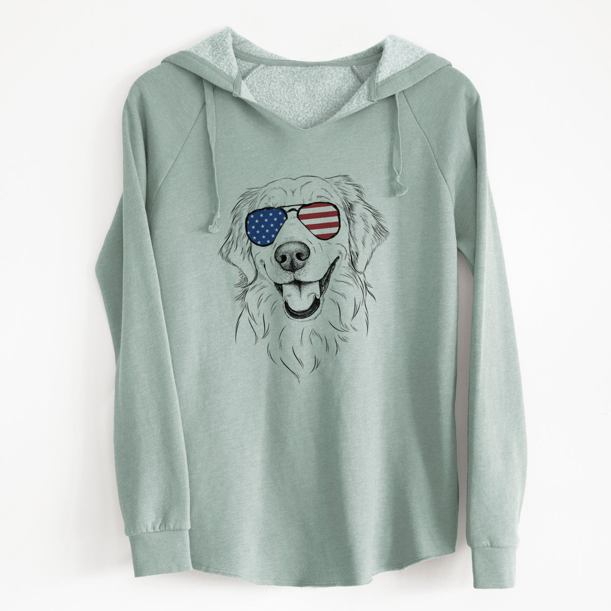 USA Maple the Golden Retriever - Cali Wave Hooded Sweatshirt