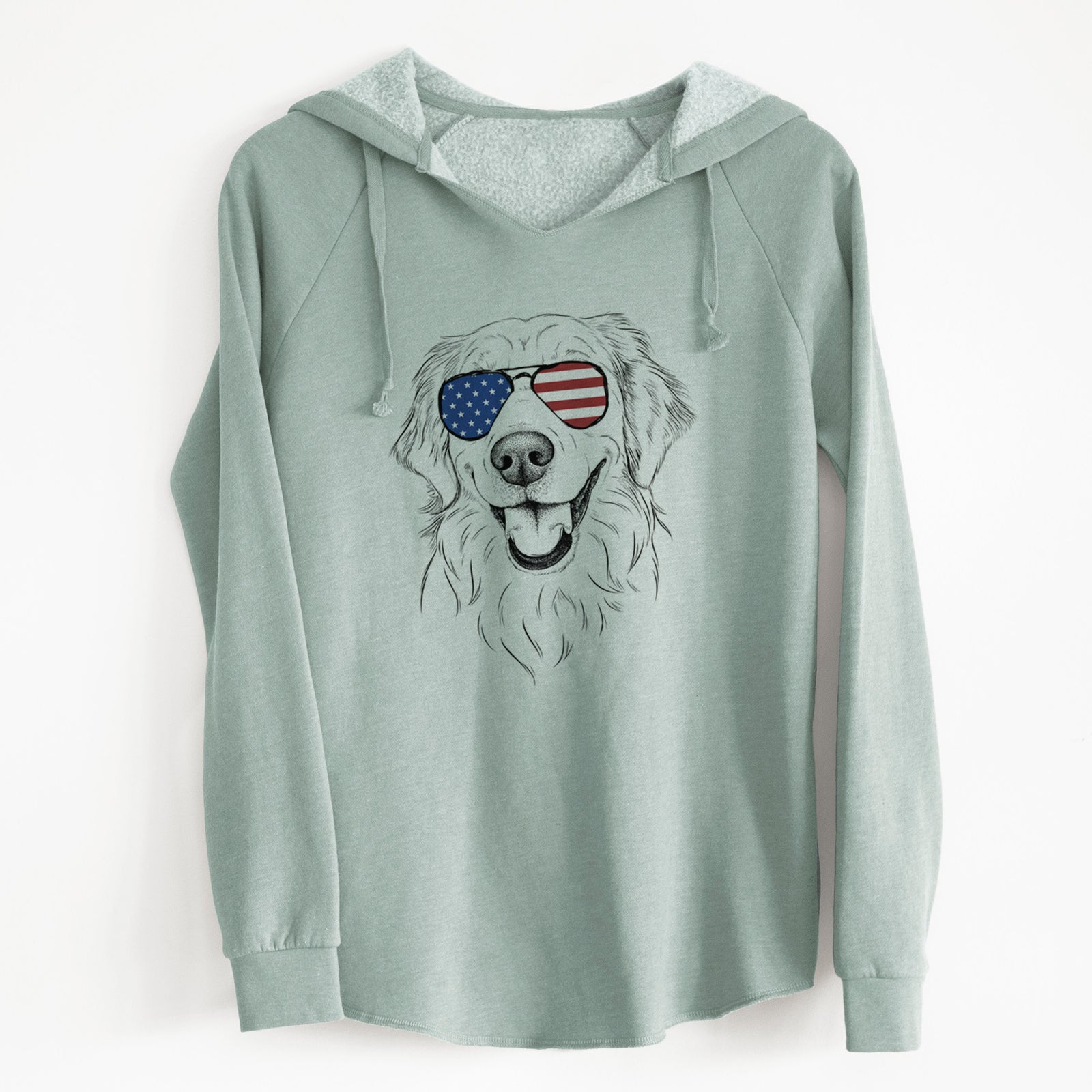 USA Maple the Golden Retriever - Cali Wave Hooded Sweatshirt