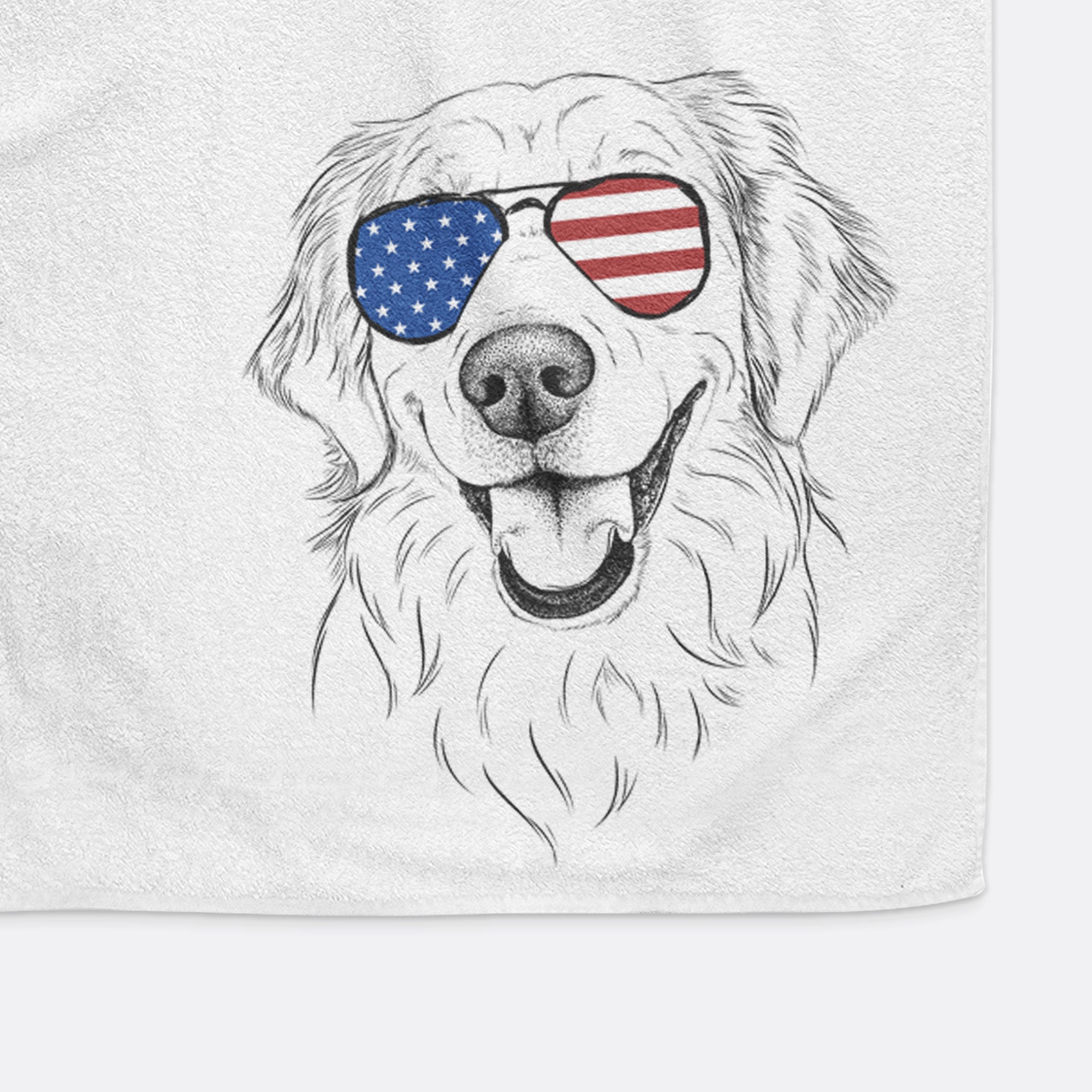 Maple the Golden Retriever Decorative Hand Towel