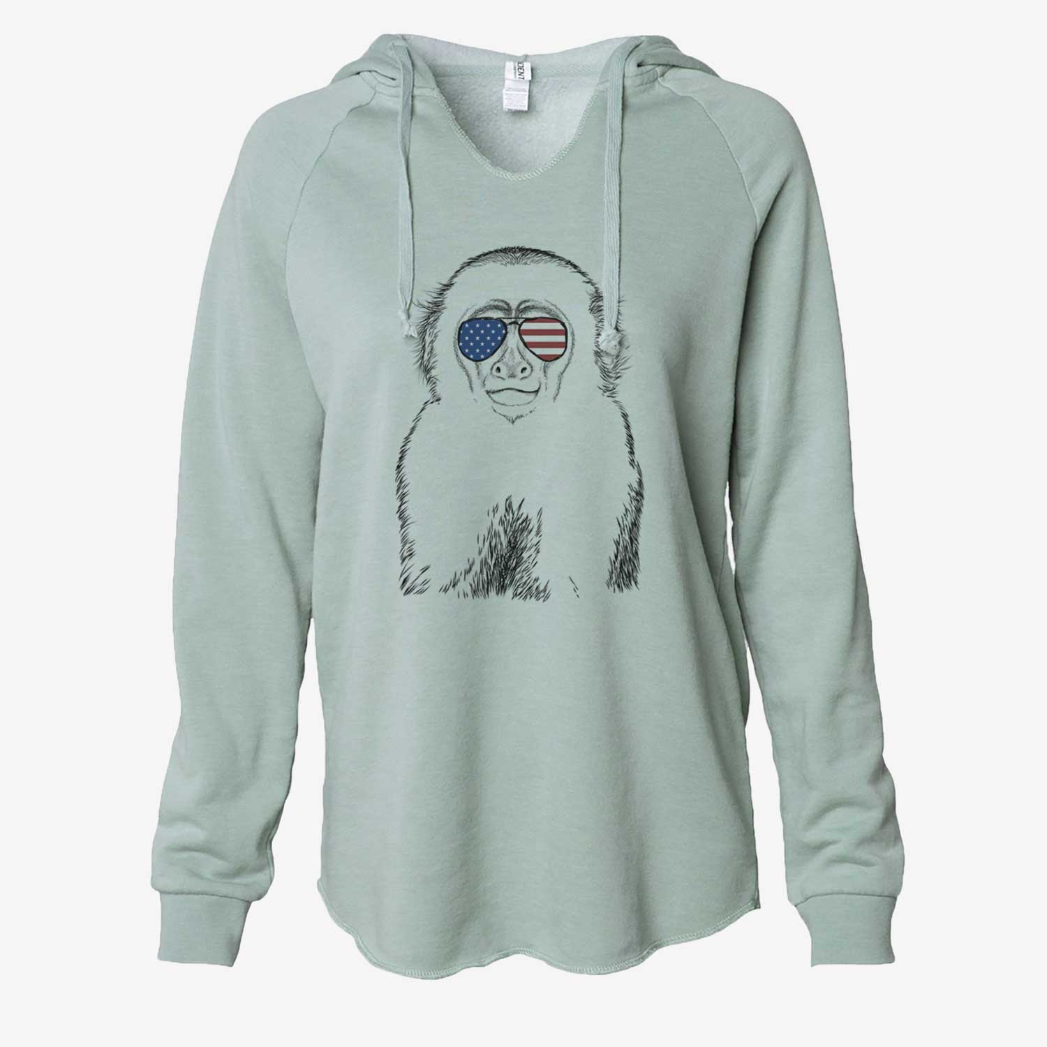 USA Marcel the Capuchin Monkey - Cali Wave Hooded Sweatshirt