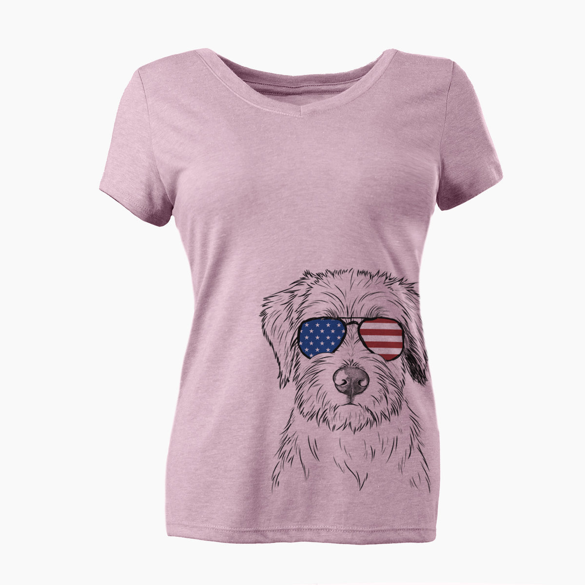 USA Marek the Bernedoodle - Women's Perfect V-neck Shirt
