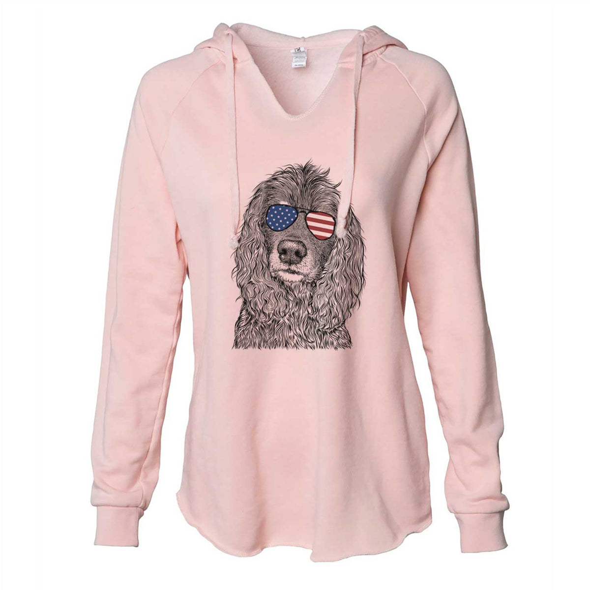 USA Marley Boy the American Cocker Spaniel - Cali Wave Hooded Sweatshirt