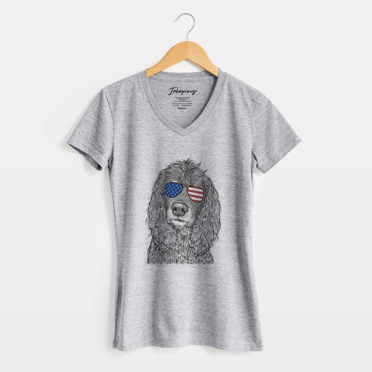 USA Marley Boy the American Cocker Spaniel - Women&#39;s Perfect V-neck Shirt