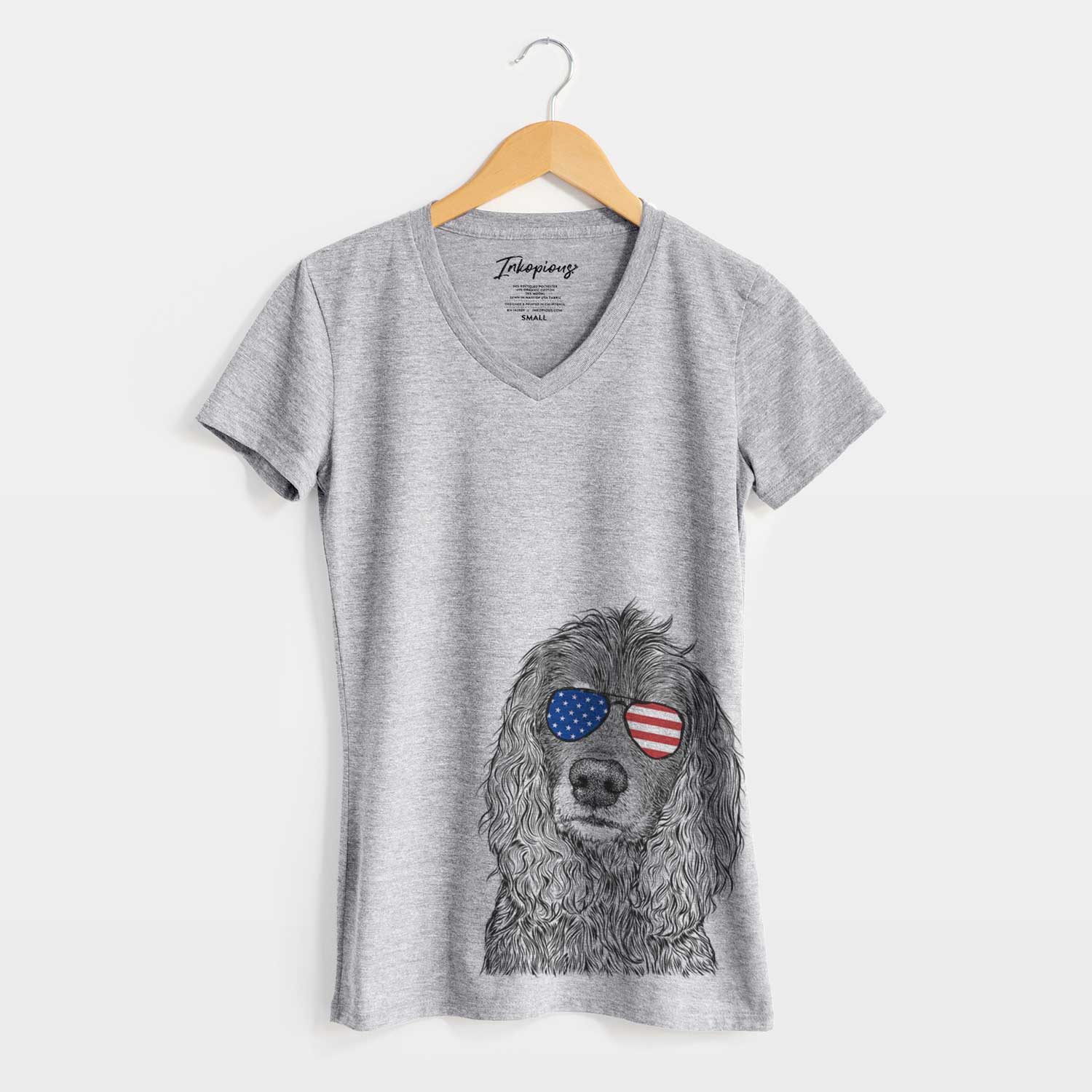 USA Marley Boy the American Cocker Spaniel - Women's Perfect V-neck Shirt