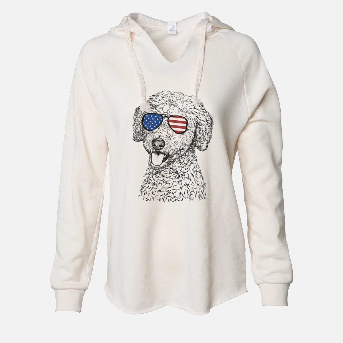 USA Marlow the Goldendoodle - Cali Wave Hooded Sweatshirt