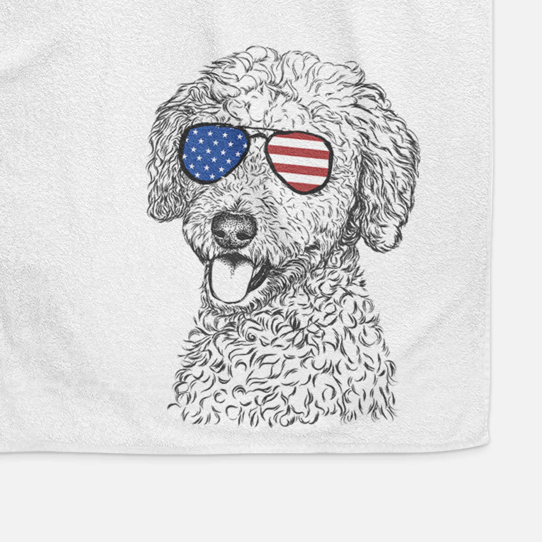 Marlow the Goldendoodle Decorative Hand Towel