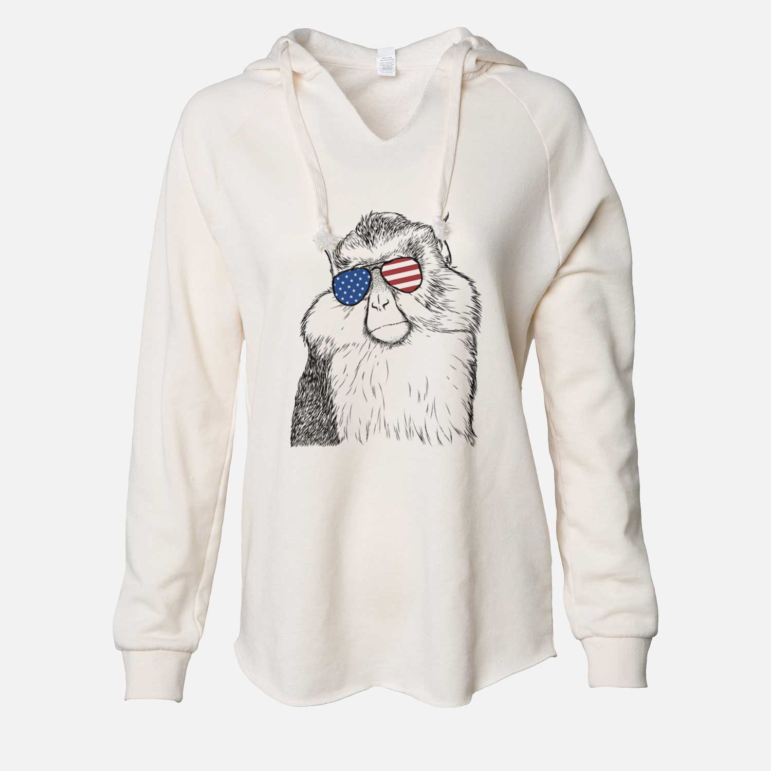 USA Matata the Mona Monkey - Cali Wave Hooded Sweatshirt