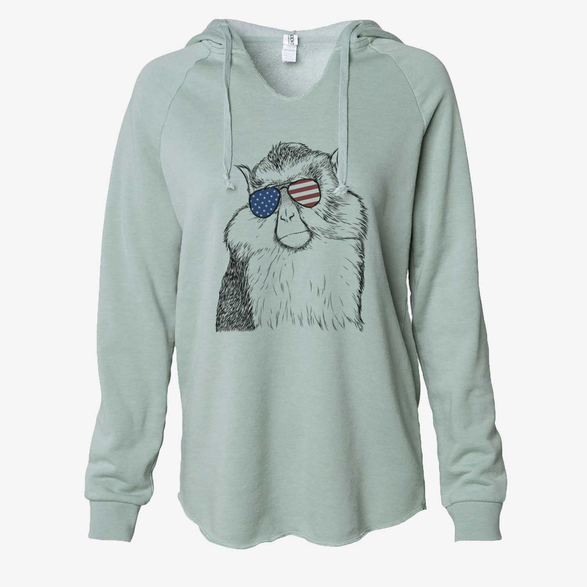 USA Matata the Mona Monkey - Cali Wave Hooded Sweatshirt
