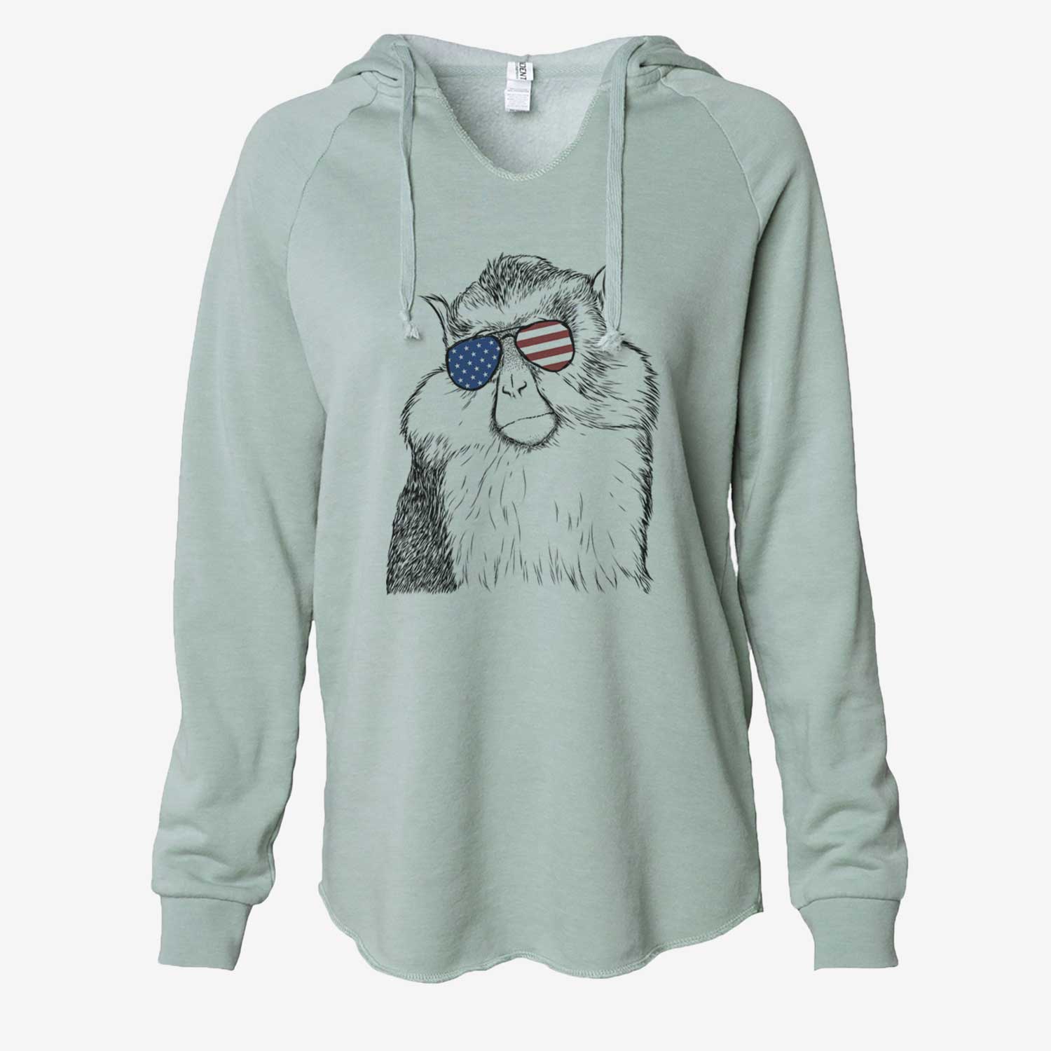 USA Matata the Mona Monkey - Cali Wave Hooded Sweatshirt