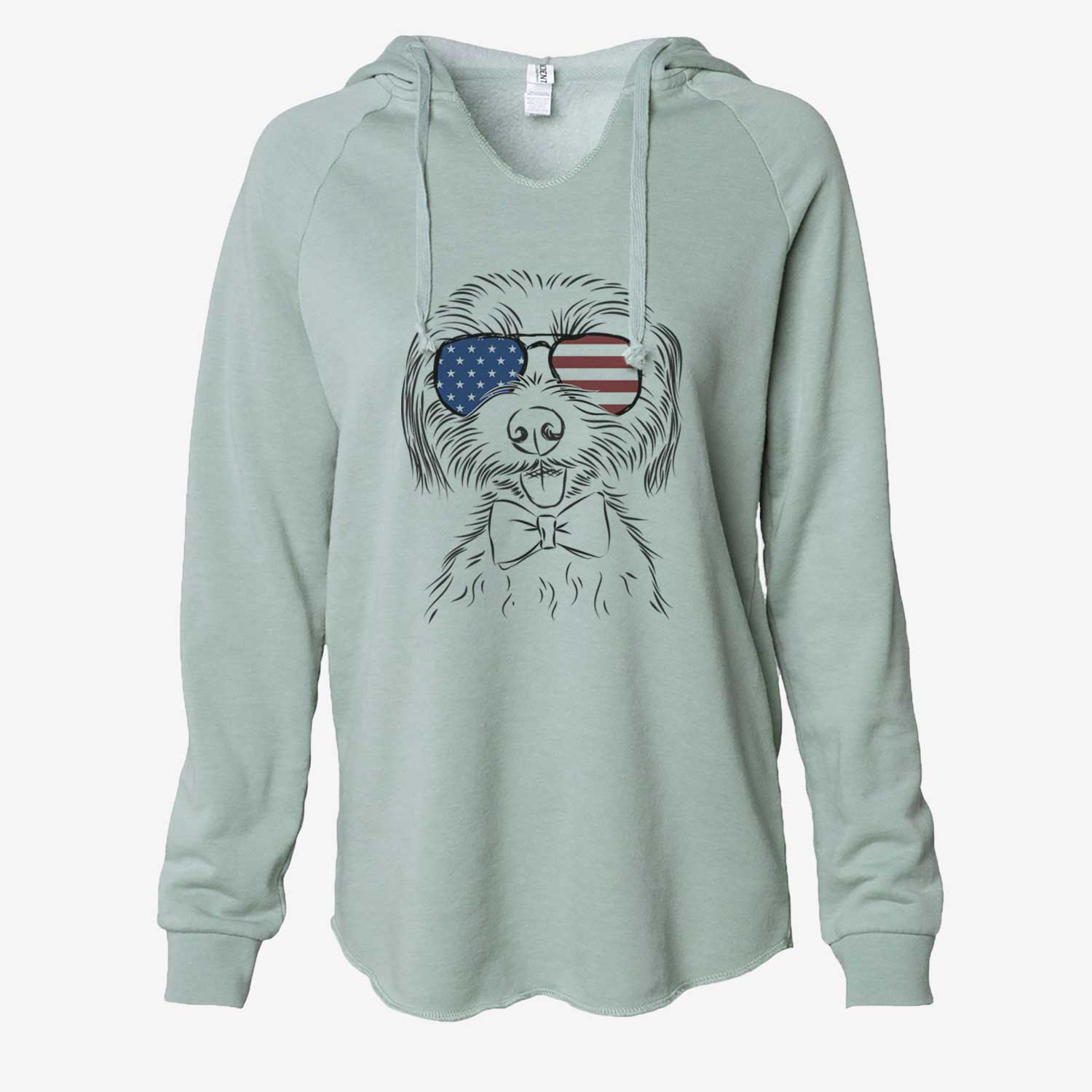 USA Mater the Yorkshire Terrier - Cali Wave Hooded Sweatshirt