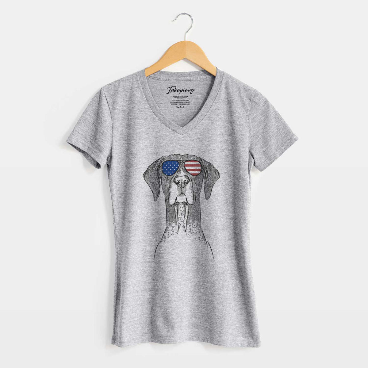 USA Mattis the German Shorthaired Pointer - Women&#39;s Perfect V-neck Shirt