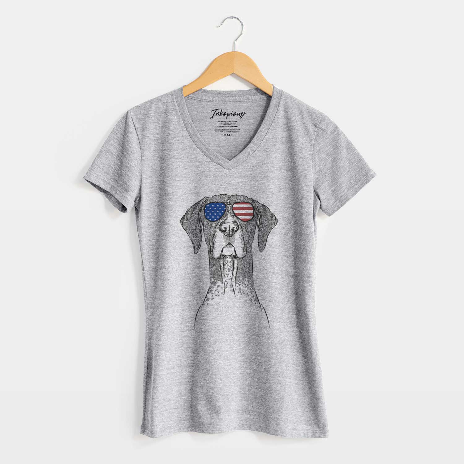 USA Mattis the German Shorthaired Pointer - Women's Perfect V-neck Shirt