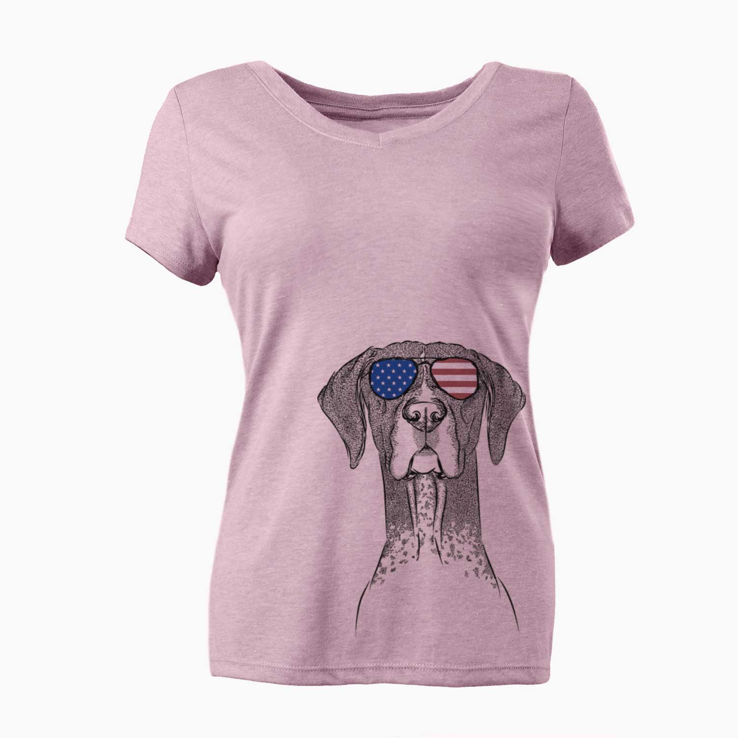 USA Mattis the German Shorthaired Pointer - Women's Perfect V-neck Shirt