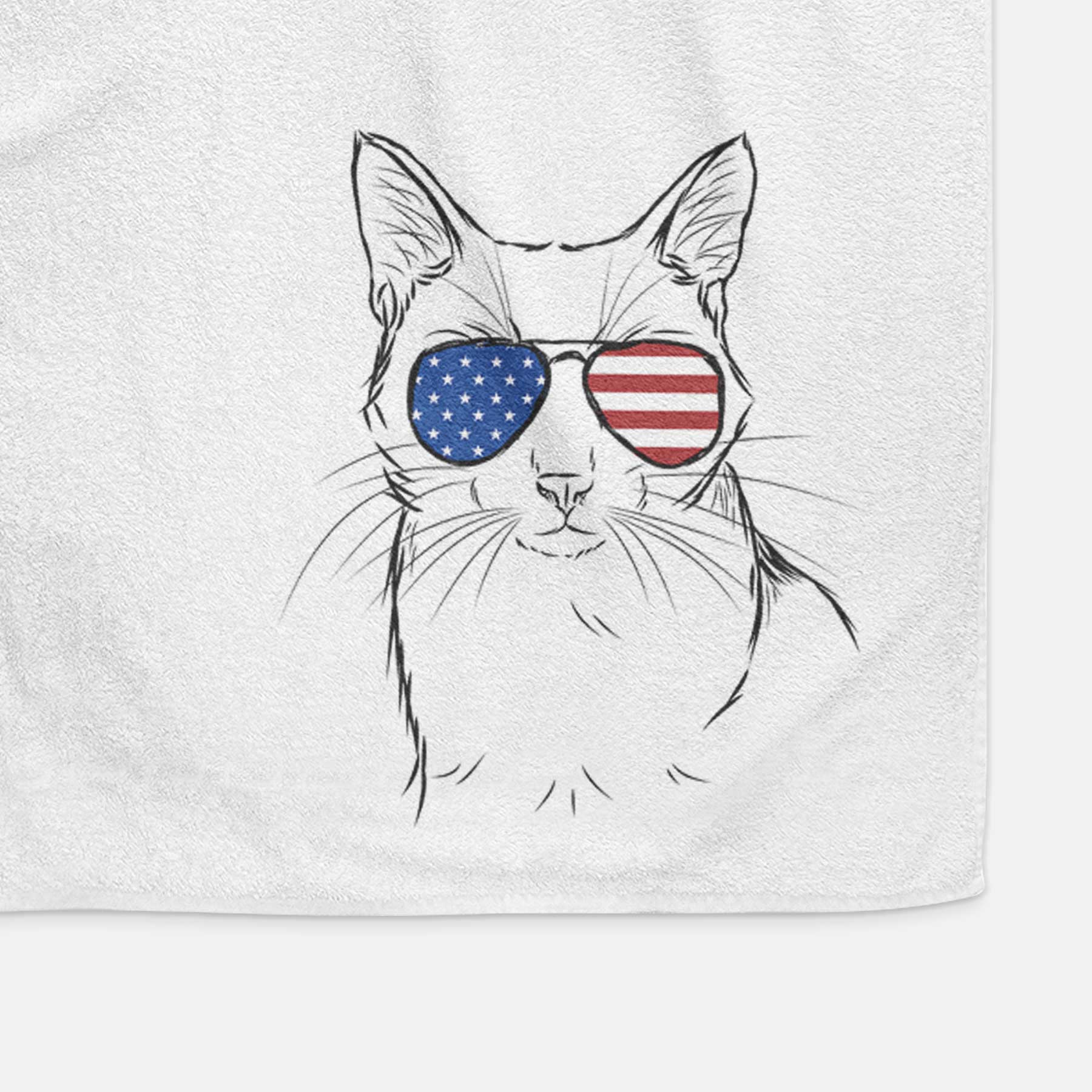 Maverick the Cat Decorative Hand Towel