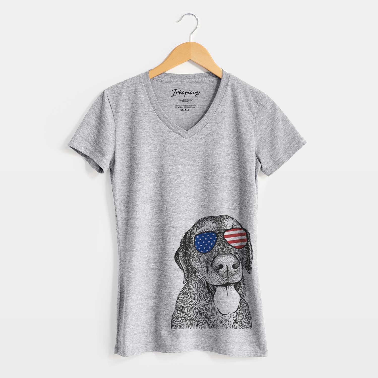 USA Max the Labrador Retriever - Women's Perfect V-neck Shirt