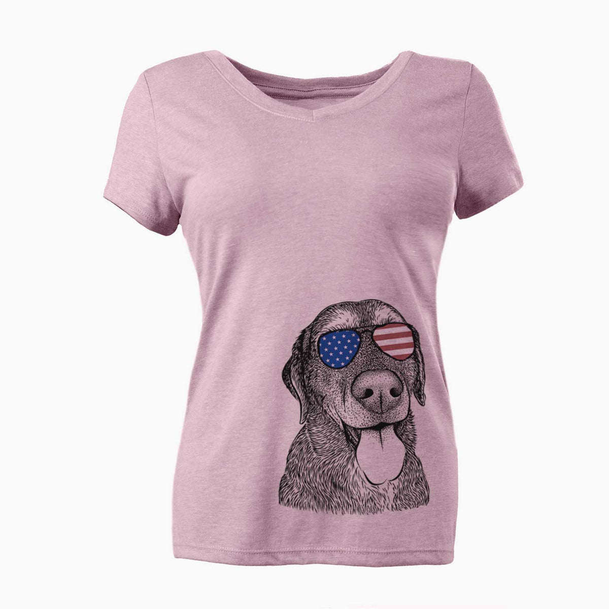 USA Max the Labrador Retriever - Women's Perfect V-neck Shirt