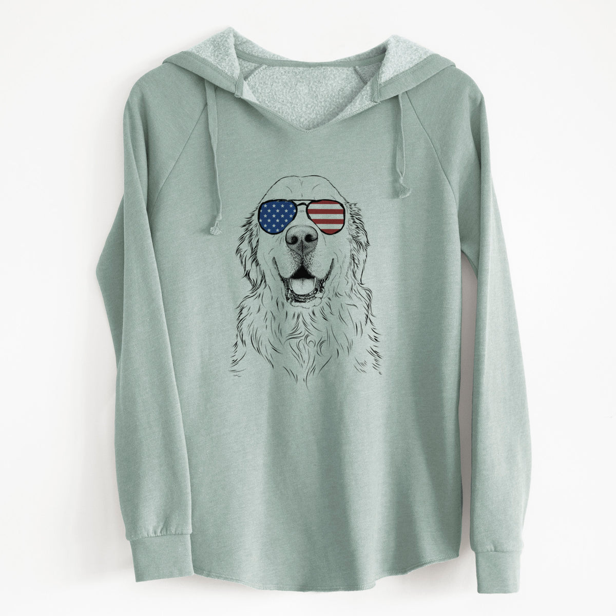 USA Maximus the Golden Retriever - Cali Wave Hooded Sweatshirt