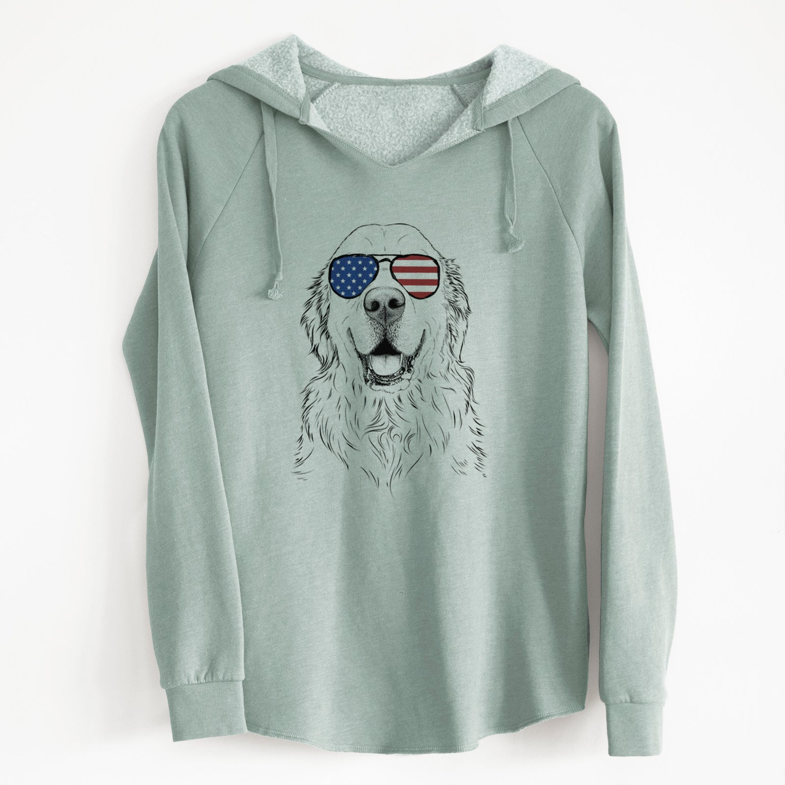 USA Maximus the Golden Retriever - Cali Wave Hooded Sweatshirt