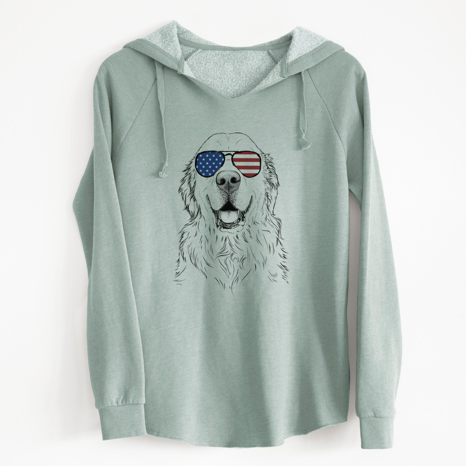 USA Maximus the Golden Retriever - Cali Wave Hooded Sweatshirt