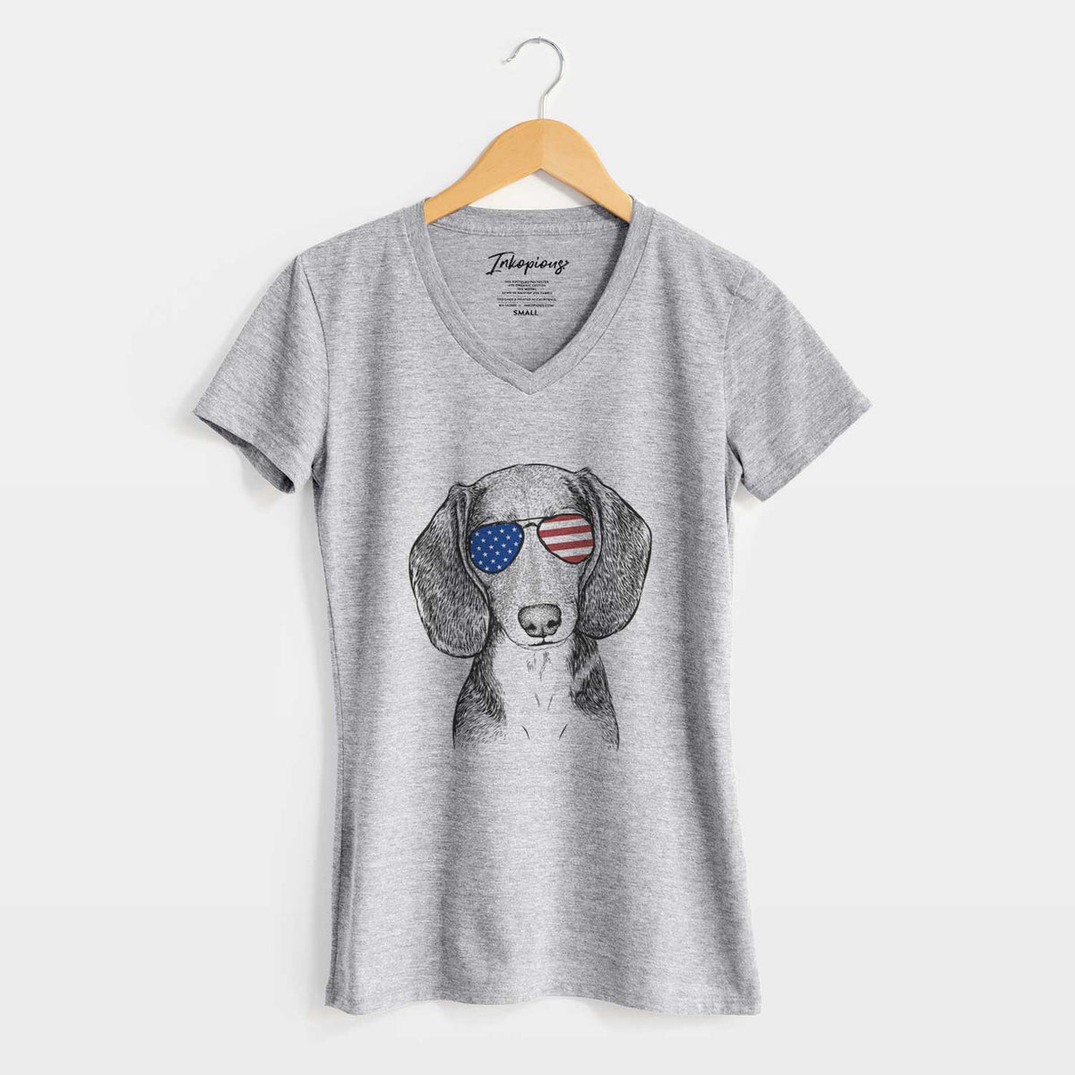 USA Mayor Andy the Beagle - Women&#39;s Perfect V-neck Shirt