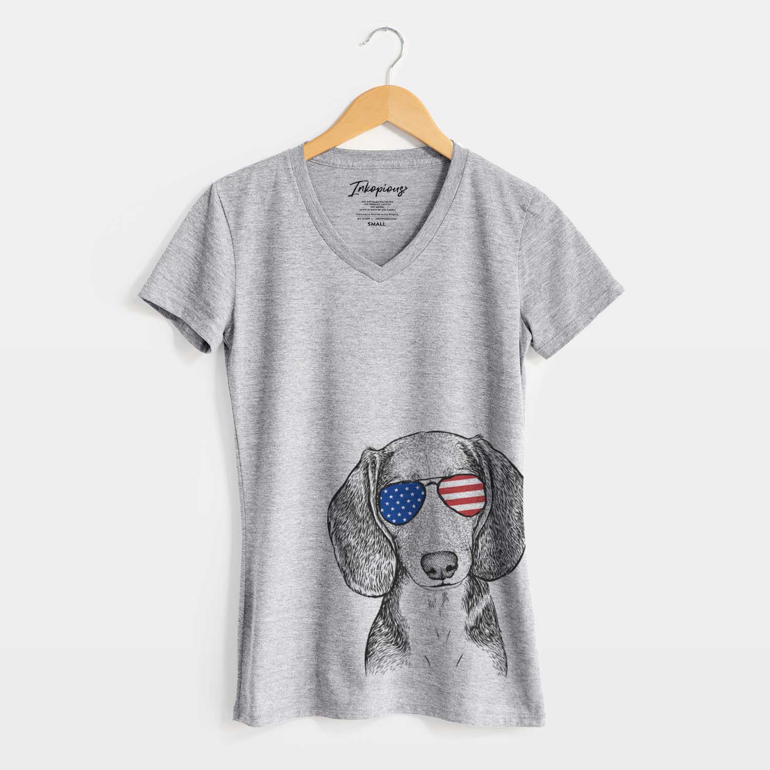 USA Mayor Andy the Beagle - Women's Perfect V-neck Shirt