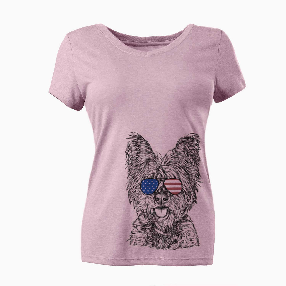 USA McDuff the Cairn Terrier - Women's Perfect V-neck Shirt