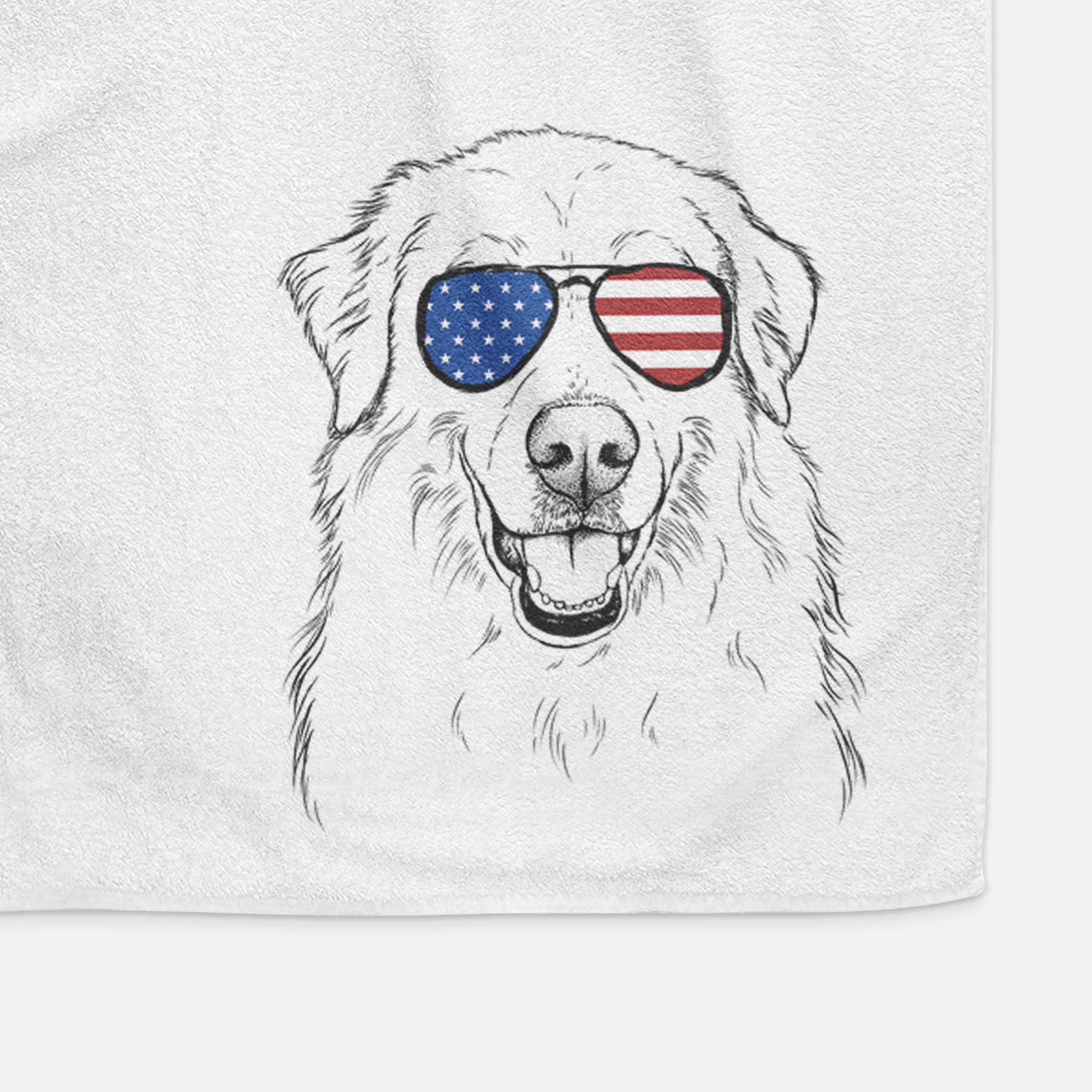 Meg the Great Pyrenees Decorative Hand Towel