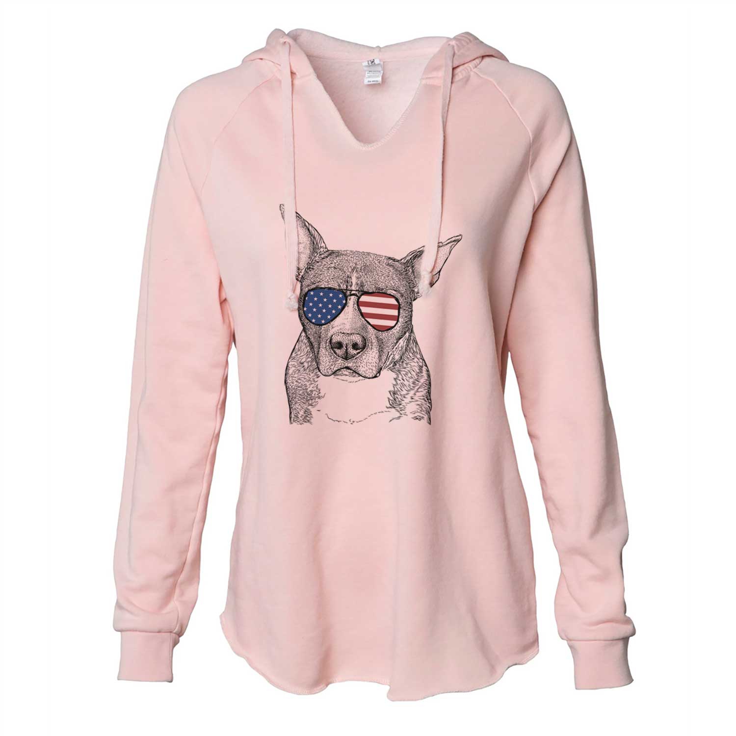 USA Mercy the Pitbull - Cali Wave Hooded Sweatshirt