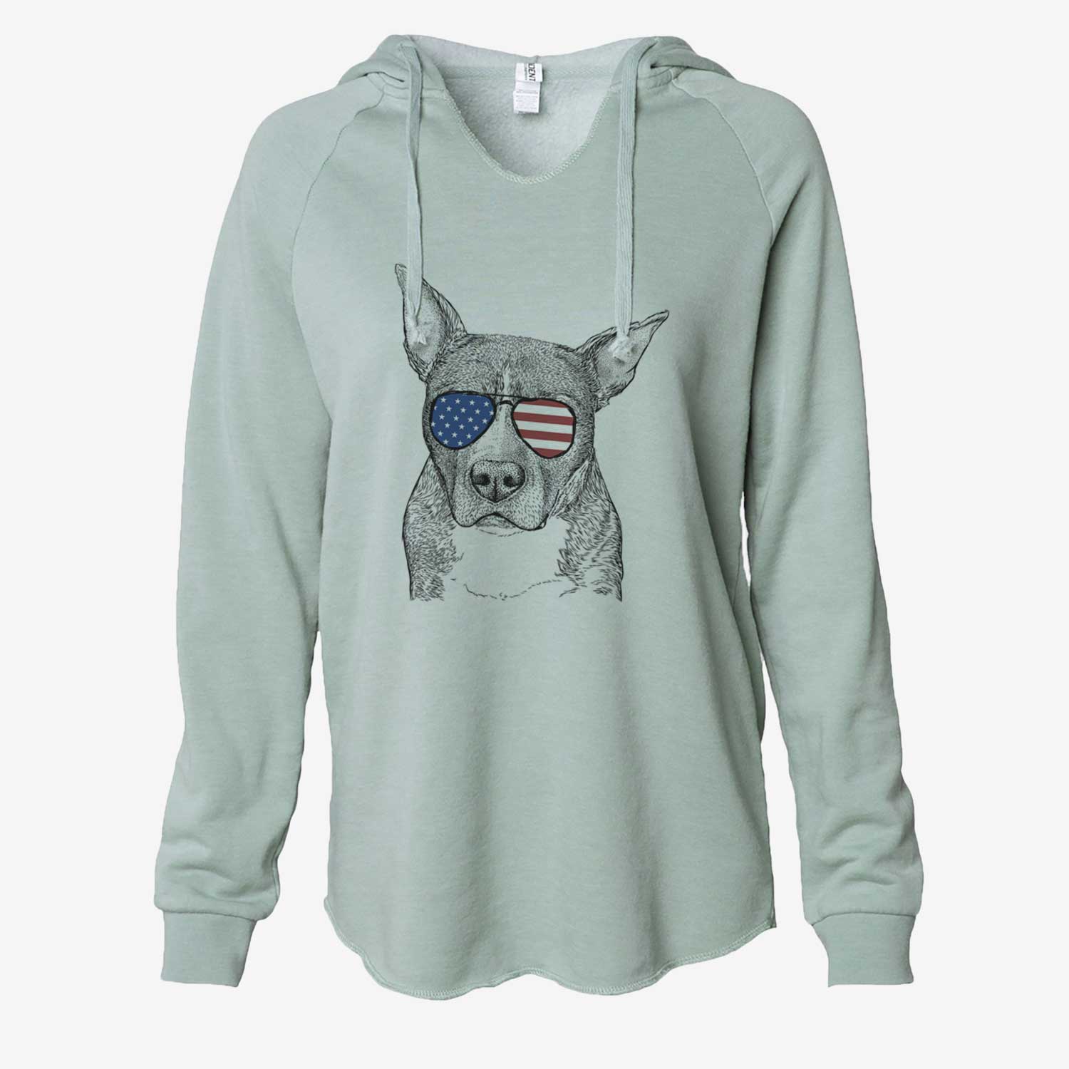 USA Mercy the Pitbull - Cali Wave Hooded Sweatshirt