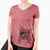 USA Mercy the Pitbull - Women's Perfect V-neck Shirt