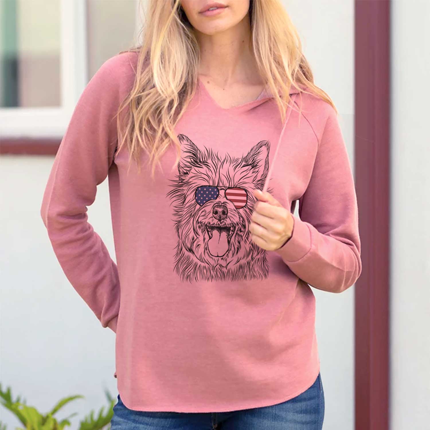 USA Middy the Australian Terrier - Cali Wave Hooded Sweatshirt