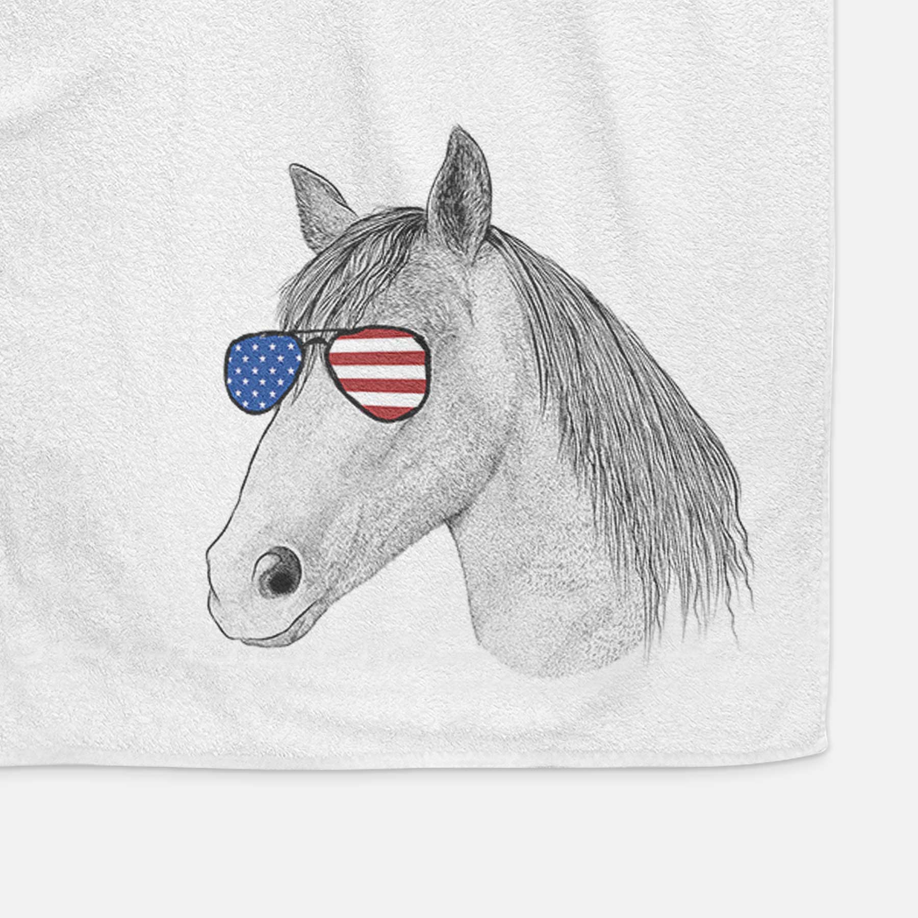 Midnight the Missouri Foxtrotter Horse Decorative Hand Towel