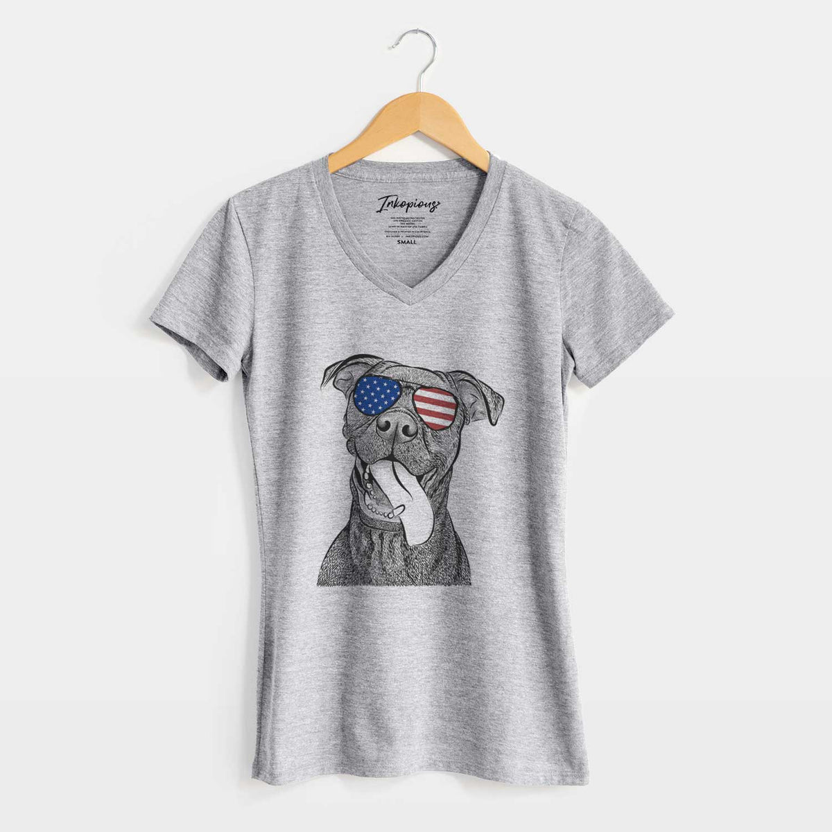 USA Mikey the Boxador - Women&#39;s Perfect V-neck Shirt