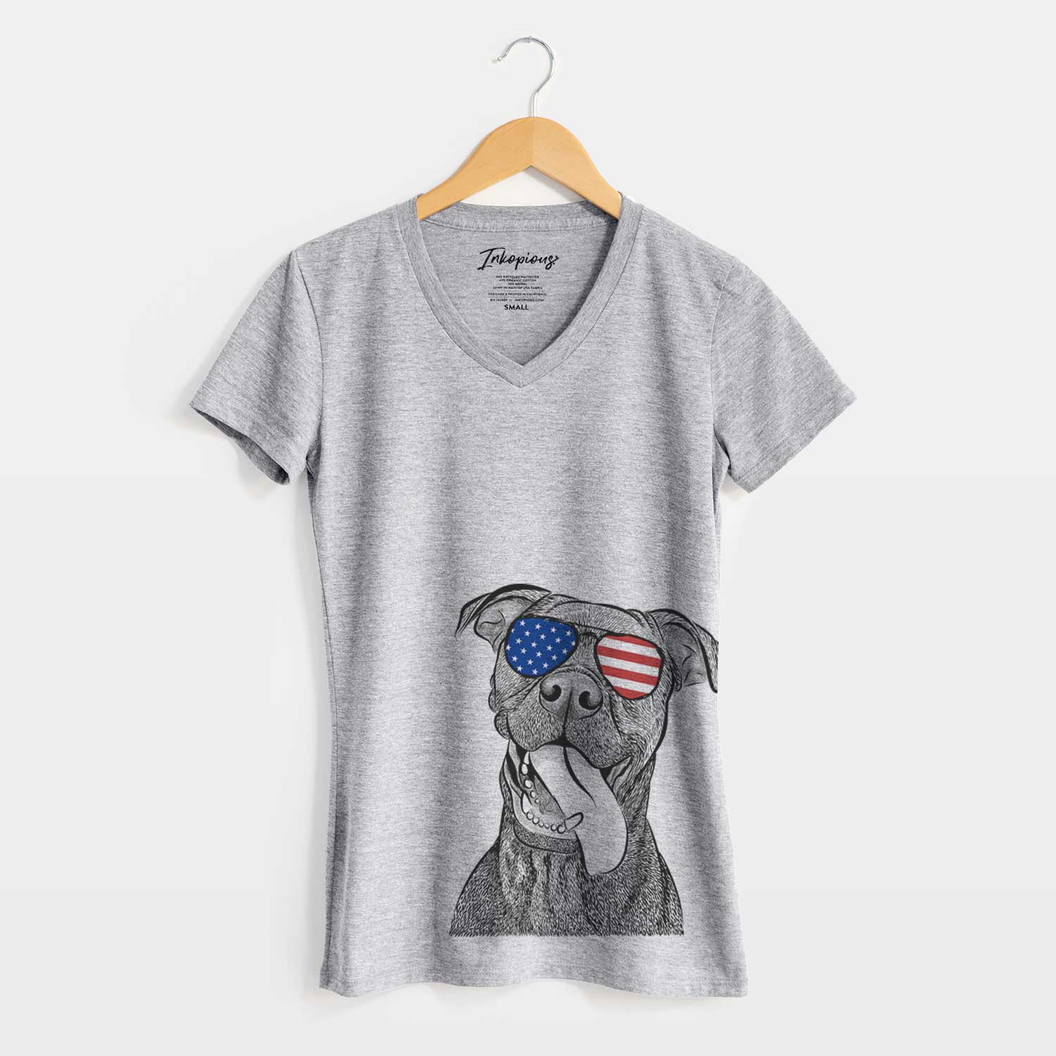 USA Mikey the Boxador - Women's Perfect V-neck Shirt