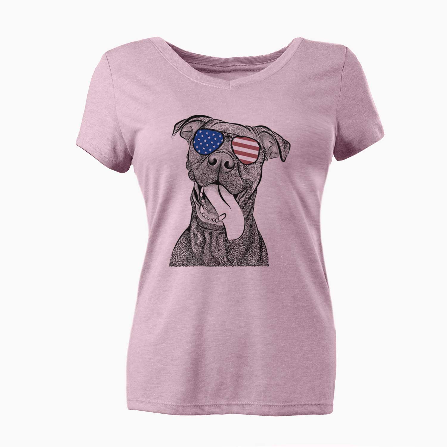 USA Mikey the Boxador - Women's Perfect V-neck Shirt