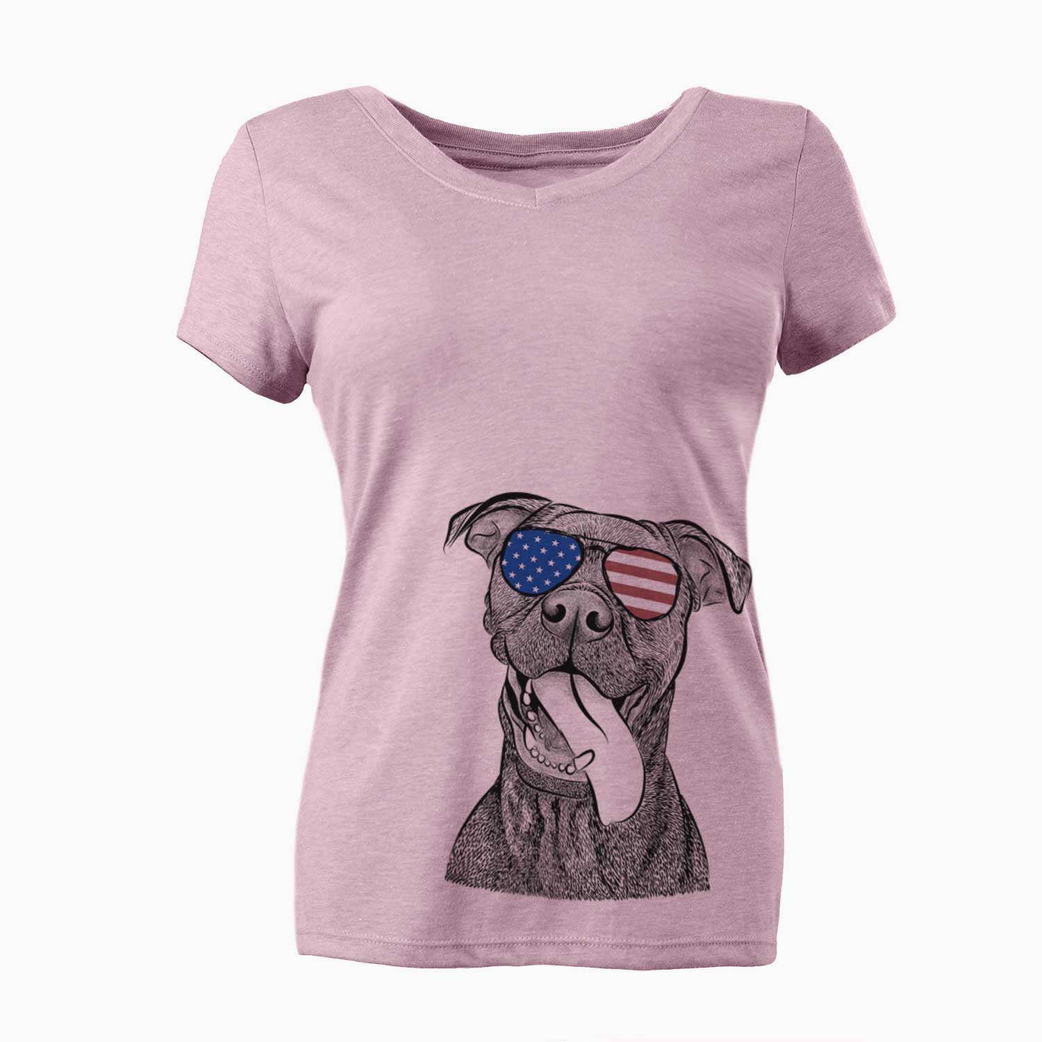 USA Mikey the Boxador - Women's Perfect V-neck Shirt