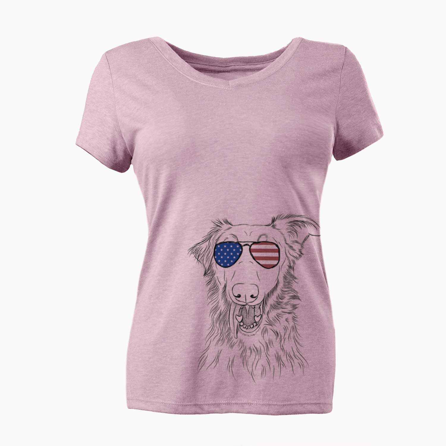 USA Mila the Mixed Breed - Women's Perfect V-neck Shirt