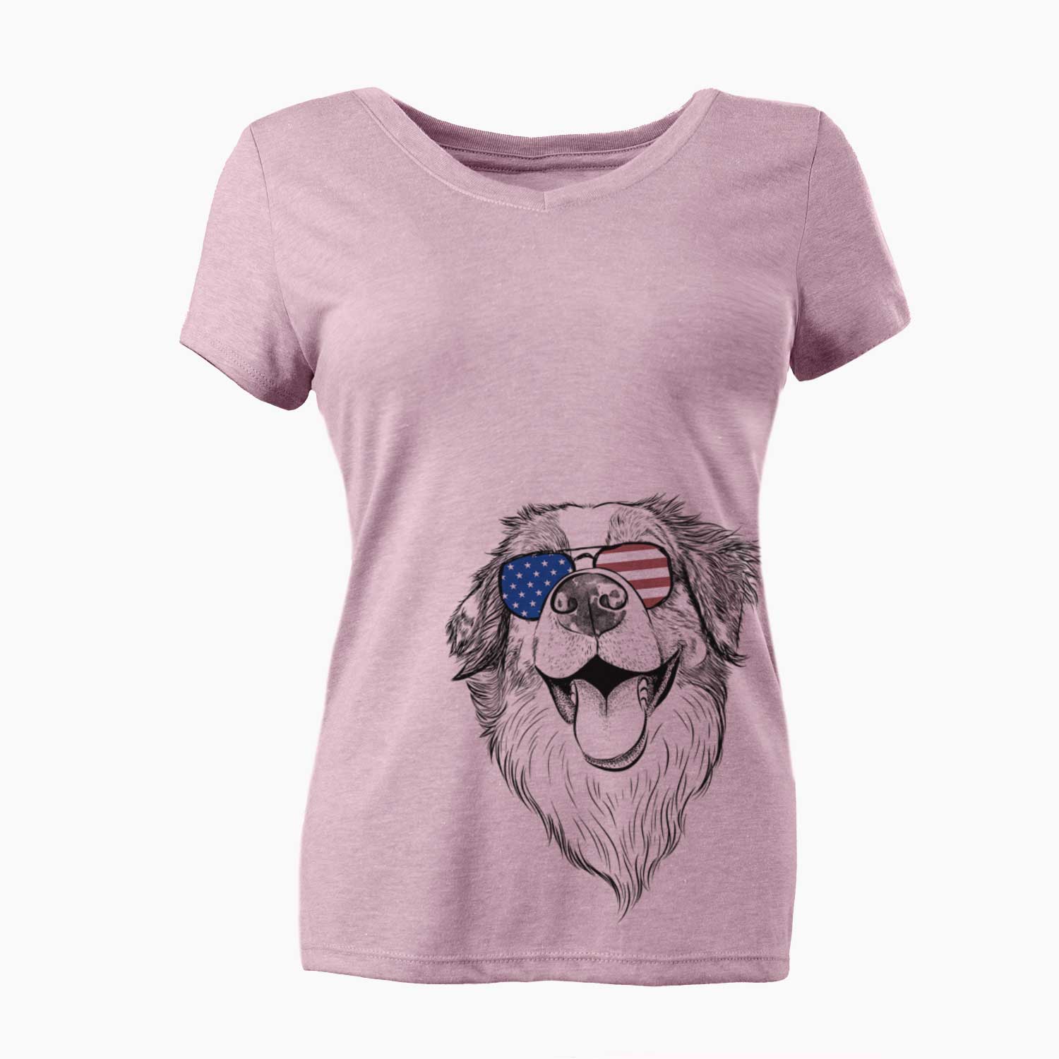 USA Mila the Australian Shepherd - Women's Perfect V-neck Shirt